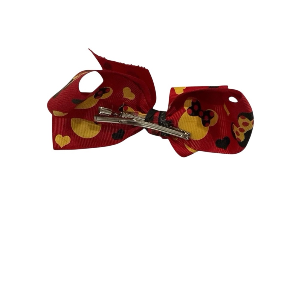 Disney‎ Minnie Mouse Hair Bow Set - Red, Black, Yellow Homemade - Picture 6 of 9
